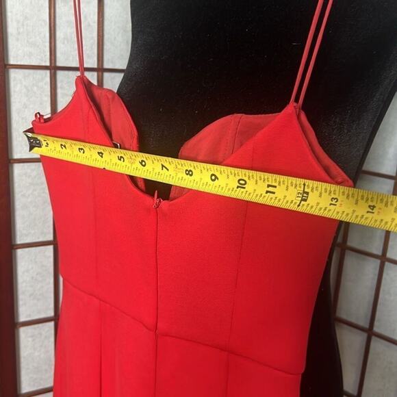 NICHOLAS BANDAGE NWT FLIP HEM BRA RED DRESS SIZE 2 - Picture 10 of 12